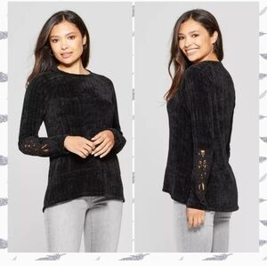 Knox Rose Long Sleeve Chenille Sweater Size Medium